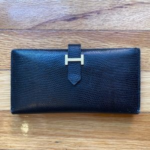 Hermés Black Bean Wallet (vintage)